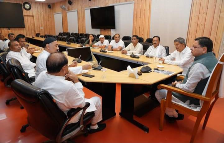 CM धामी से कांग्रेस के प्रतिनिधिमंडल ने मुलाक़ात की