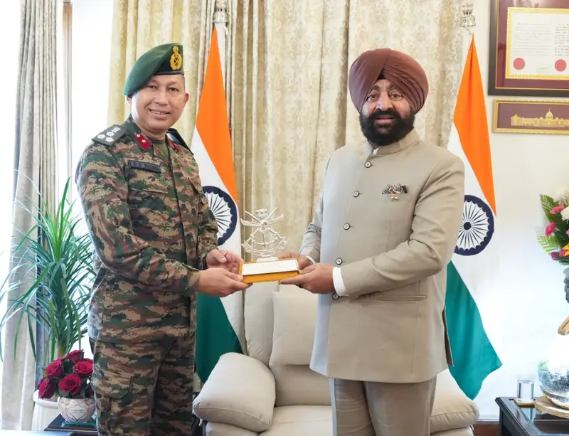 केंद्रीय सैनिक कल्याण बोर्ड के सचिव ब्रिगेडियर दिग्विजय सिंह बसेरा ने की राज्यपाल से शिष्टाचार भेंट