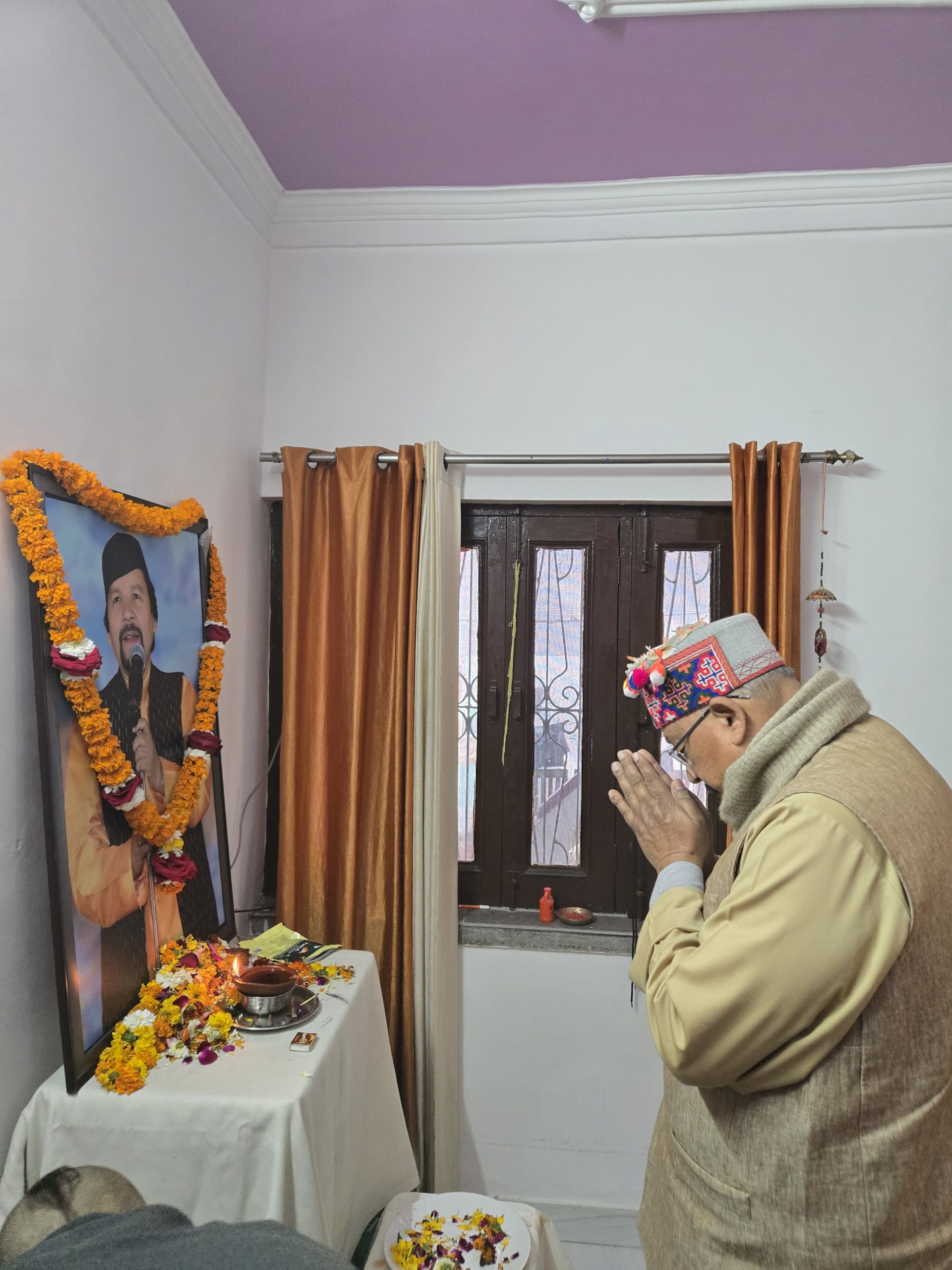 महाराज ने “घन्ना भाई” को उनके घर जाकर दी श्रद्धांजलि