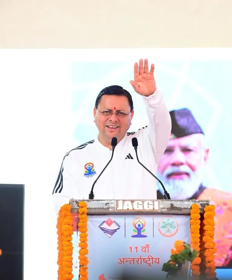 सीएम धामी ने भराड़ीसैंण से दिया “हर घर योग, हर जन निरोग’’ का संदेश