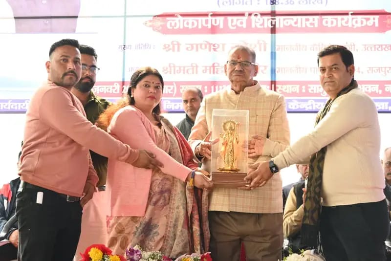 मंत्री गणेश जोशी ने किया मसूरी विस क्षेत्र में विभिन्न विकास कार्यों का लोकार्पण एवं शिलान्यास