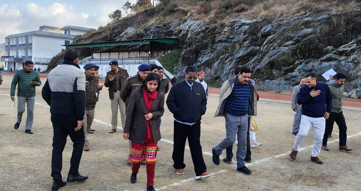 सीएम धामी के पौड़ी भ्रमण कार्यक्रम के दृष्टिगत अधिकारियों ने लिया सुरक्षा व्यवस्थाओं का जायजा