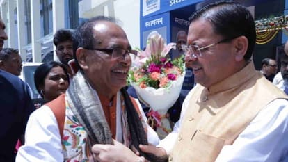 केंद्रीय मंत्री शिवराज सिंह चौहान से मिले सीएम धामी