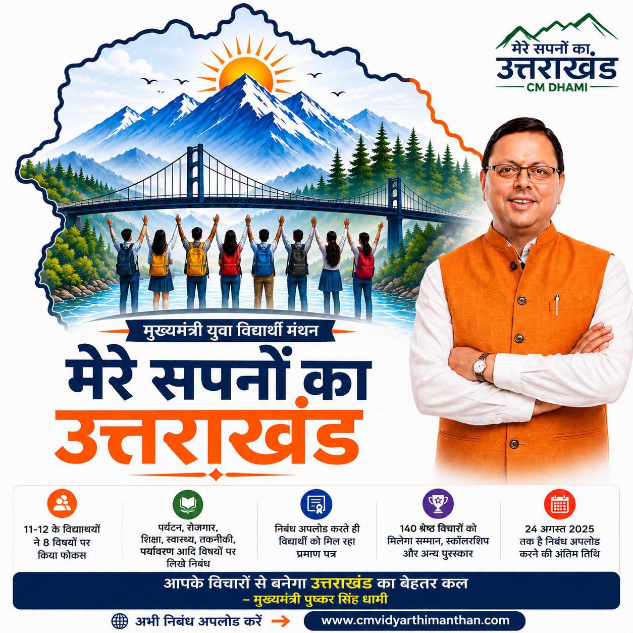 35 हजार से ज्यादा विद्यार्थियों ने लिखा ‘मेरे सपनों का उत्तराखंड’
