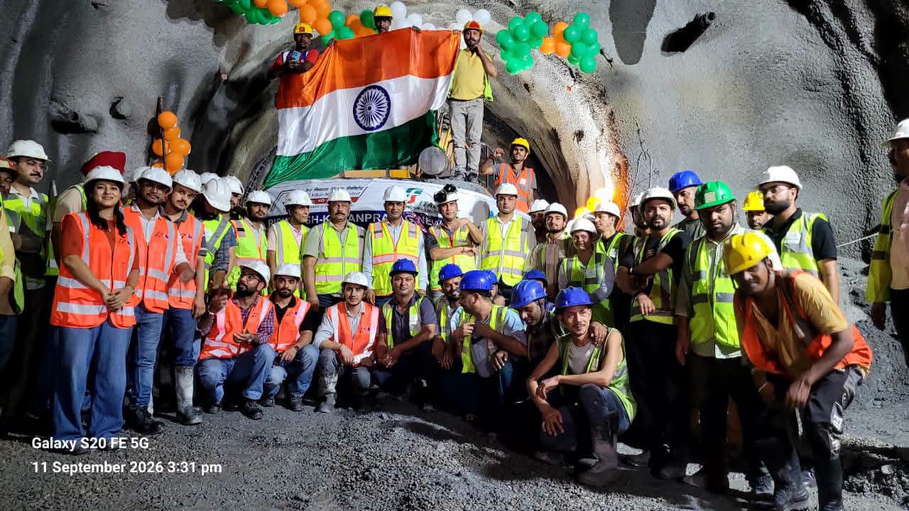 एस्केप टनल-1 का अंतिम ब्रेकथ्रू, ऋषिकेश-कर्णप्रयाग रेल परियोजना में 41 टनल पूरी