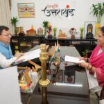मुख्यमंत्री पुष्कर सिंह धामी से विधायक रेणु बिष्ट ने की शिष्टाचार भेंट